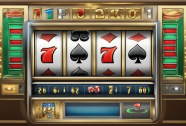 A video poker machine displays a royal flush on the screen