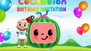 cocomelon invitation background hd